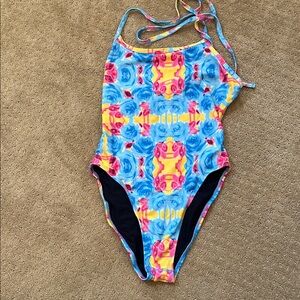 Jolyn Tieback One-piece swimsuit. Size 32.